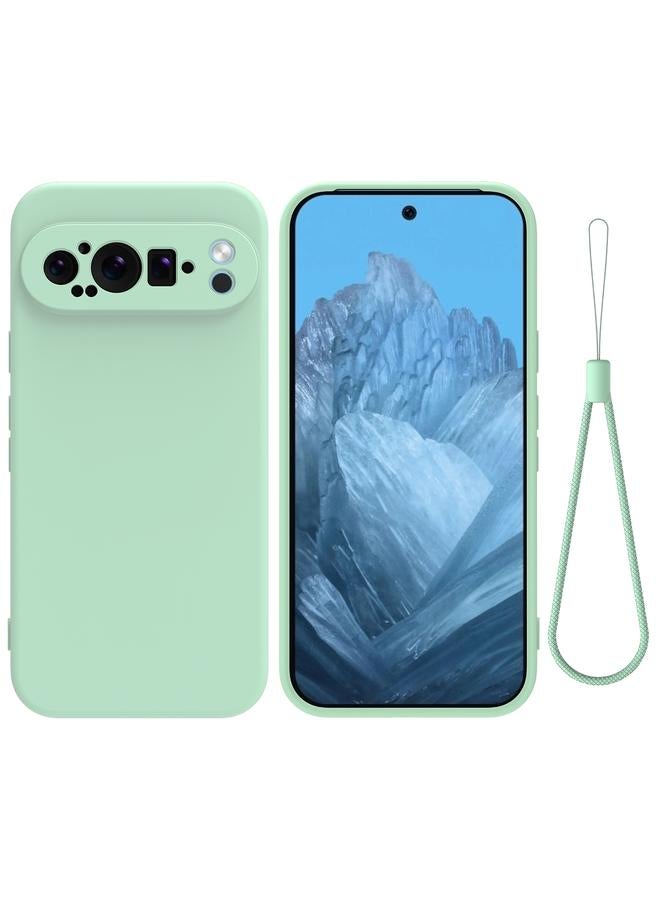 اس-توب جراب لهاتف Google Pixel 9 Pro مصنوع من السيليكون السائل المقاوم للصدمات بلون نقي - Image 1