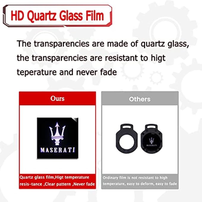 rayihni Car Led Door Lights Logo Projector For Maserati Never Fade Emblem Light Led Laser Ghost Shadow Light For Quattroporte Ghibli Levante Grecale Car Logo - Image 4