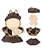 KIYEREE Clothes for Lububu 17cm DollsNO Doll Doll Outfits Suit for Lububu Cute Stylish Dress Up Set for lububu Patterned Skirt with TopSkirtHatScarf - Image 3