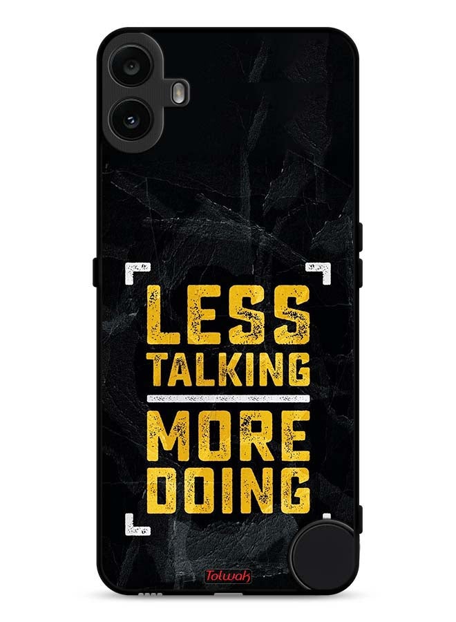 Tolwak Nothing CMF Phone 1 Protective Case Cover Less Talking More Doing - Image 1