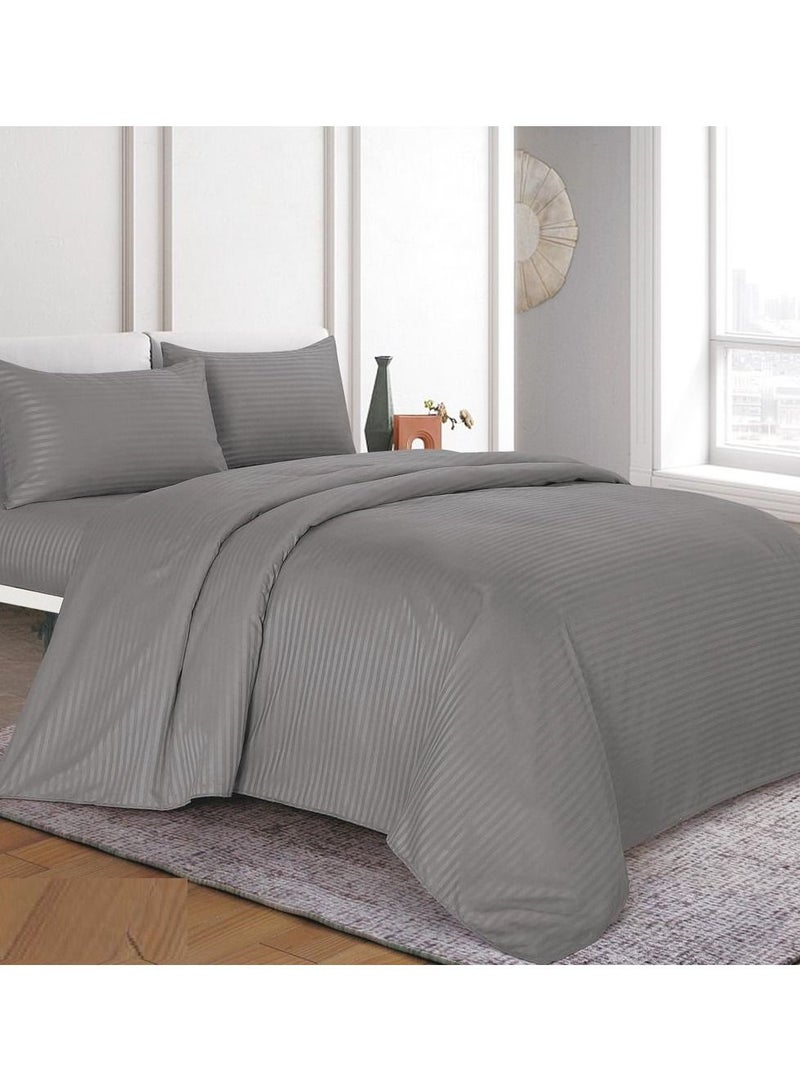 أورز طقم شرشف بحواف مطاطية من تشكيلة اورز، من 4 قطع  مقاس كنج,HOTEL-S010 - Image 1