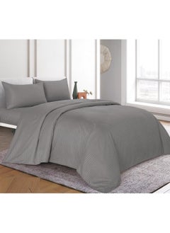 Hours Bed sheet set with elasticated edges from hours collection, of 4 pieces, king size,HOTEL-S010  - Image 2