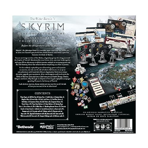 Modiphius The Elder Scrolls V: Skyrim The Adventure Game - Dungeon Crawling Strategy with Tabletop Miniatures for Kids & Adults, Ages 14+, 1-4 Players, 60-120 Minute Playtime - Image 3