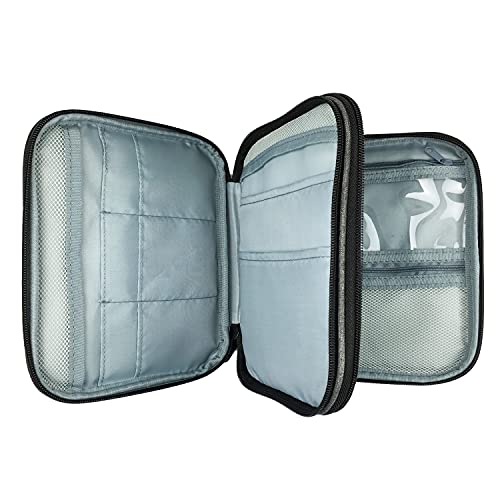 Weabetfu New Knitting Needls Case Without Hooks and Accessories,Zipper Storage Organizer Bag with Web Pockets for Various knitting Needles/Knitting Accessories/Crochet Hook Kit Tool,Lightweight,Easy to Hold - Image 4