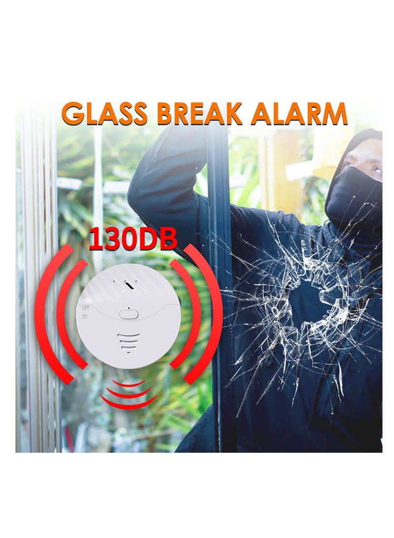 Luckam WiFi Smart Door Window Alarm, Vibration Sensors with 130dB Alarm and Free App Alerts, with Virtually Any Window, Glass Break Alarm Perfect for Home, Office, Dorm Room - Image 3