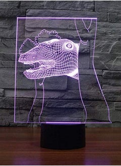 Multicolour Night Lamp 3D LED Dinosaur Night Light 16 Colors Replacement Lamps Home Decoration Room Sleep Lighting Children New Year Toys Gift Lights