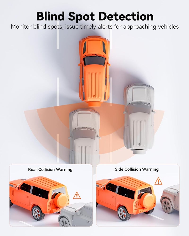 WOLFBOX G850 PRO 4K Mirror Dash Cam with ADAS, BSD, and 5.8GHz WiFi - Image 3