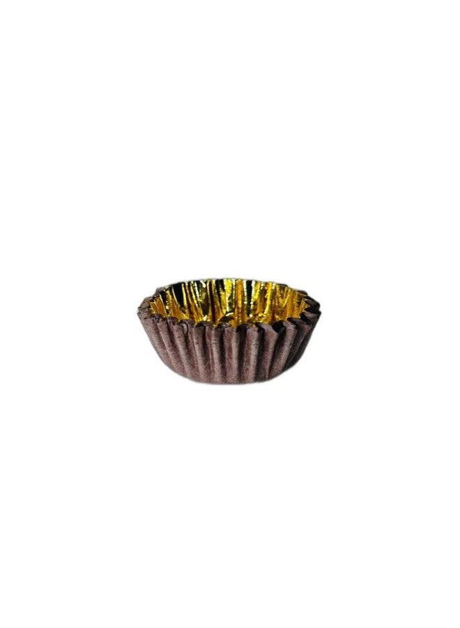 Baekence Bake and Serve Chocolate Cupcake Liners Brown Golden (30mmx18.5mm), Pack of 500 pcs - Image 2