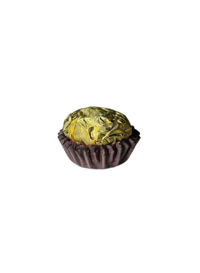 Baekence Bake and Serve Chocolate Cupcake Liners Brown Golden (30mmx18.5mm), Pack of 500 pcs - Image 1