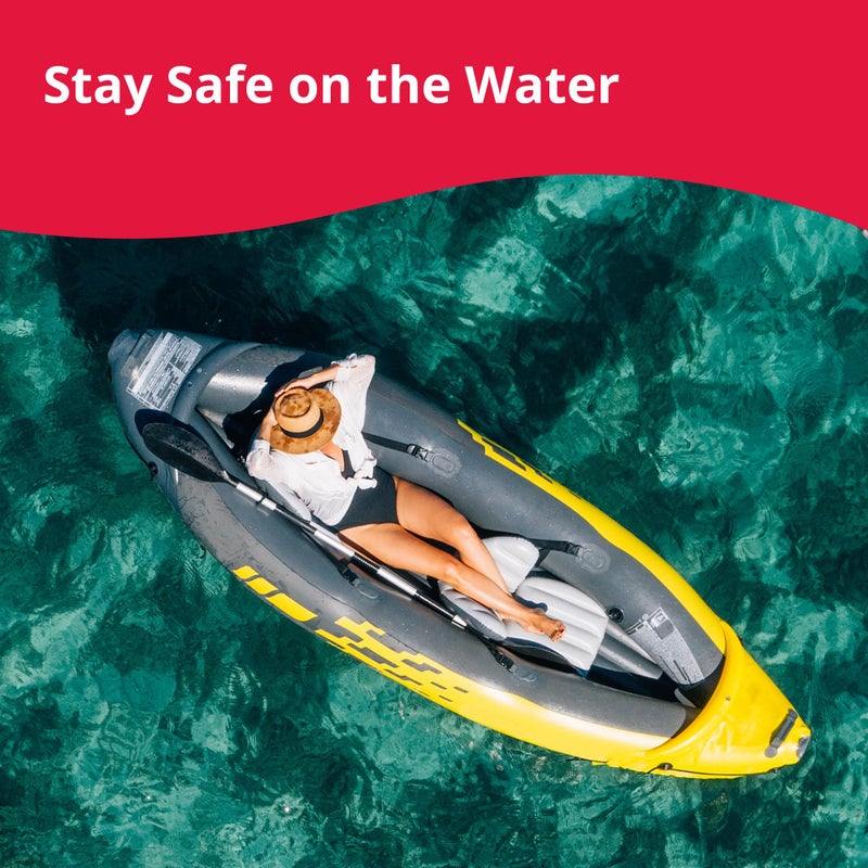 SeaSense Boat Bailer Safety Kit – Dry Storage for Emergency Gear, 1.5 Liters – Includes 50’ of Rope, Float Buoy, Whistle & Flashlight – Great for Small Boats, Pontoons, Kayaks & Fishing Vessels - Image 5