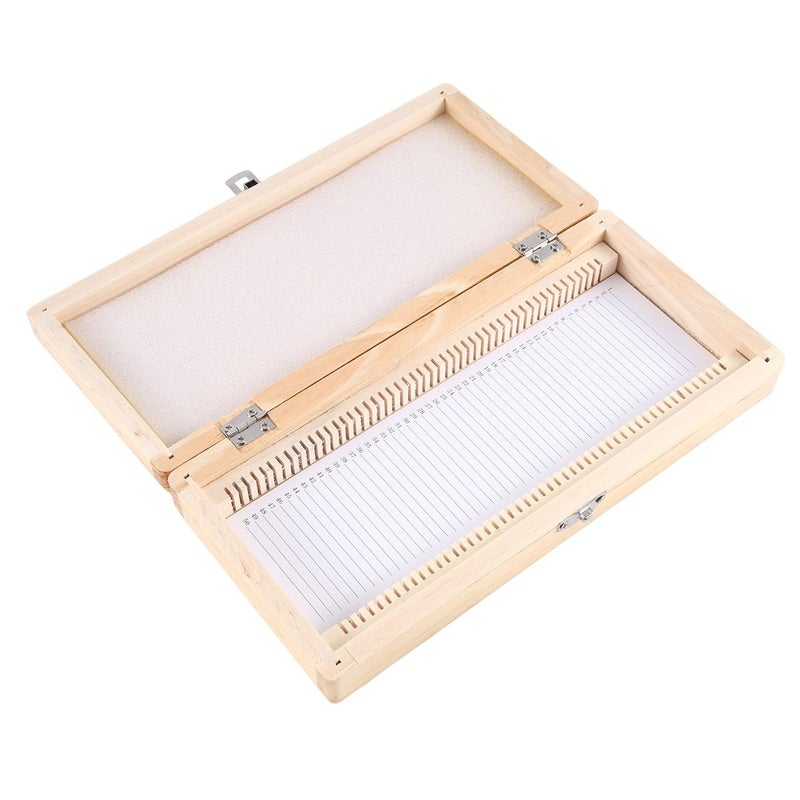 Wooden Microscope Slide Storage Box for 50 Slides - Image 2