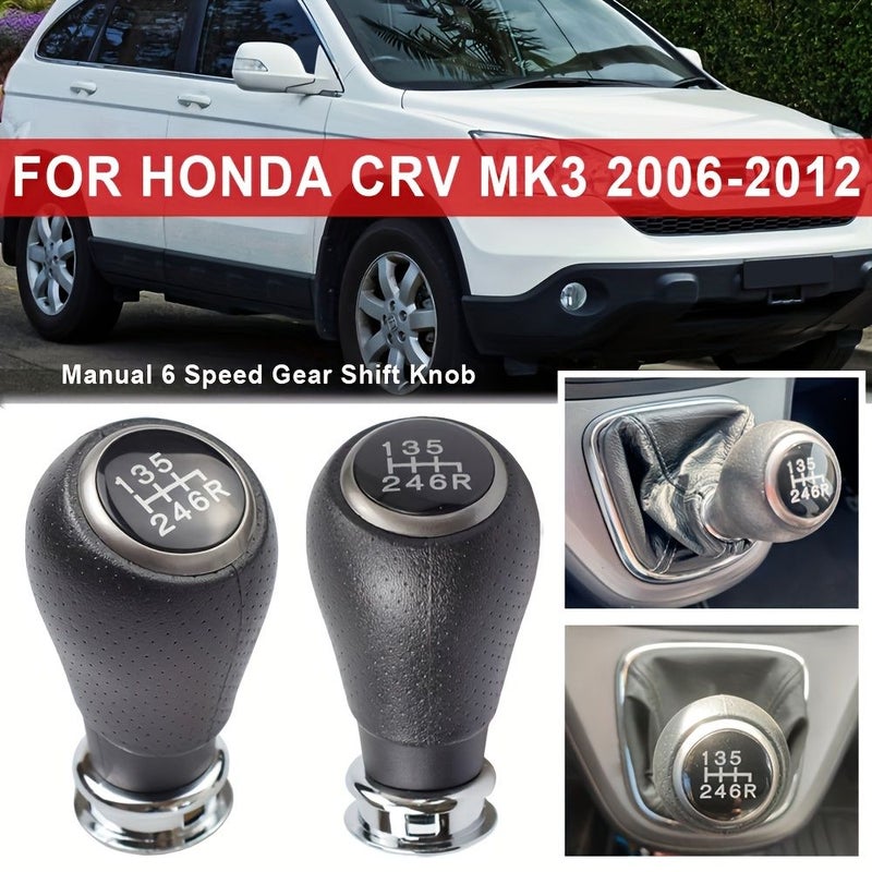 Gearshift Knob Gear Lever Handball 6 Speed Compatible With Honda Crv Mk3 2006 2007 2008 2009 2010 2011 2012 - Image 5