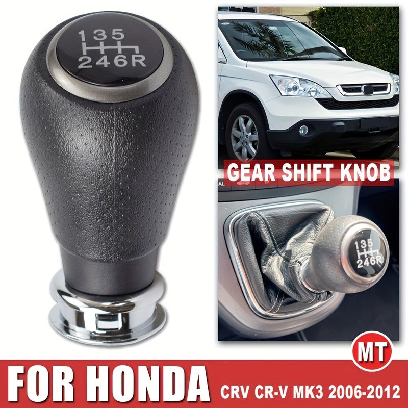 Gearshift Knob Gear Lever Handball 6 Speed Compatible With Honda Crv Mk3 2006 2007 2008 2009 2010 2011 2012 - Image 3