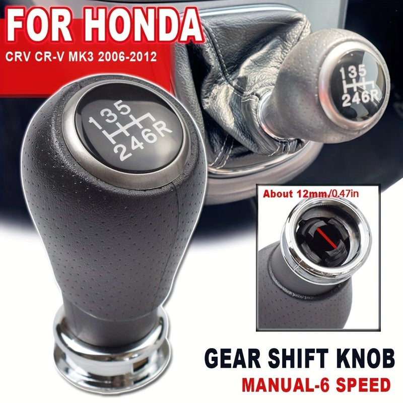 Gearshift Knob Gear Lever Handball 6 Speed Compatible With Honda Crv Mk3 2006 2007 2008 2009 2010 2011 2012 - Image 4