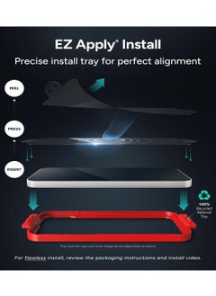 ZAGG Tempered Glass Screen Protector for Apple iPhone 15 Pro Max 3X Stronger Glass Plus Edge with Reinforced Edges Seamless Anti-Static EZ Apply Installation  - Image 5