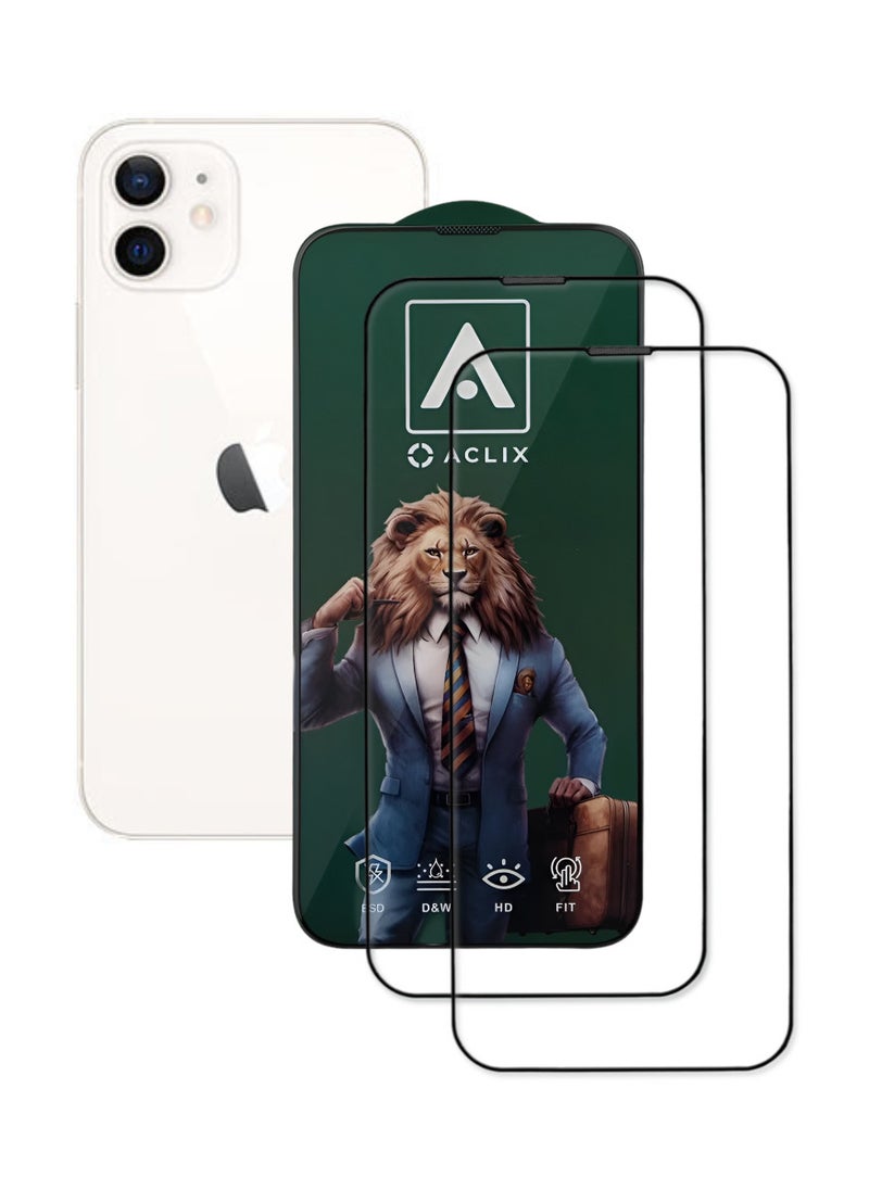 ACLIX 2 Pieces Antistatic ESD Dustproof Premium Quality High Definition Tempered Glass Screen Protector Designed For  iPhone 11 - Image 1