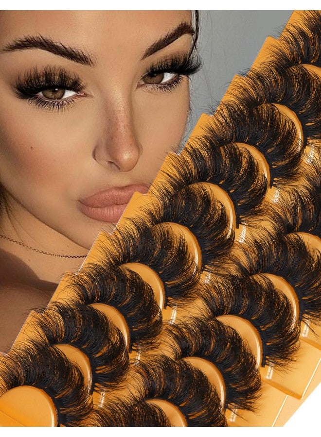 Goddvenus Eyelashes Mink Lashes Fluffy Natural Look False Lashes Wispy Full Eye Lashes 8D 20 mm Long D Curl Strip Eyelashes Pack 10 Pairs Reusable Fake Eyelashes That Look Like Extensions by Goddvenus - Image 1
