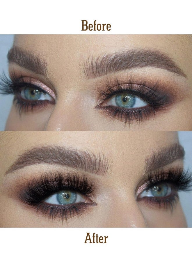 Goddvenus Eyelashes Mink Lashes Fluffy Natural Look False Lashes Wispy Full Eye Lashes 8D 20 mm Long D Curl Strip Eyelashes Pack 10 Pairs Reusable Fake Eyelashes That Look Like Extensions by Goddvenus - Image 2