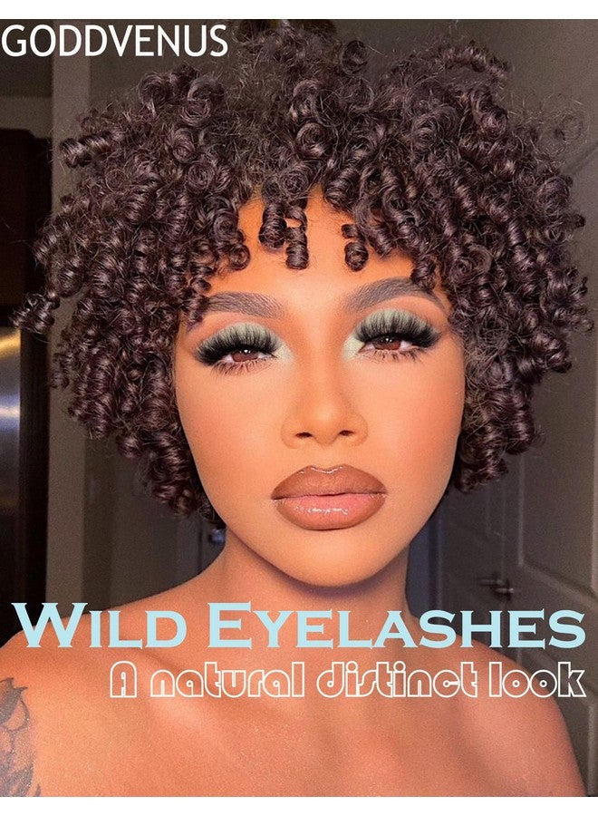 Goddvenus Eyelashes Mink Lashes Fluffy Natural Look False Lashes Wispy Full Eye Lashes 8D 20 mm Long D Curl Strip Eyelashes Pack 10 Pairs Reusable Fake Eyelashes That Look Like Extensions by Goddvenus - Image 5