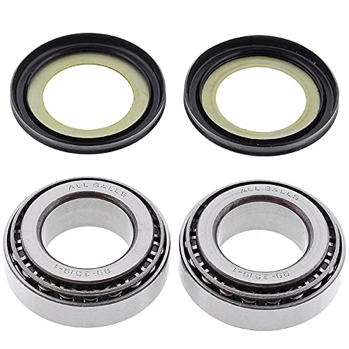 All Balls Racing 22-1003 Steering Stem Bearing Seal Kit Compatible with/Replacement for Kawasaki Suzuki TM Triumph Yamaha - Image 1