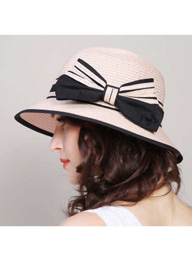 Top melon Women's Hats Summer Beach Sun Hat For Travel Leisure Sun Protection Fisherman Hat Bow Bucket Hat - Image 5