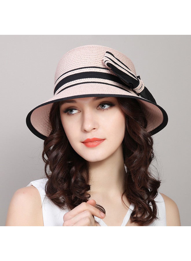 Top melon Women's Hats Summer Beach Sun Hat For Travel Leisure Sun Protection Fisherman Hat Bow Bucket Hat - Image 2