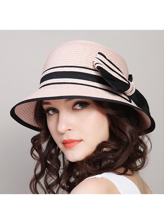 Top melon Women's Hats Summer Beach Sun Hat For Travel Leisure Sun Protection Fisherman Hat Bow Bucket Hat - Image 4