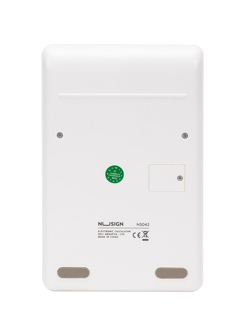 NUSIGN Ens042 Calculator White 163.6 * 106 * 19Mm