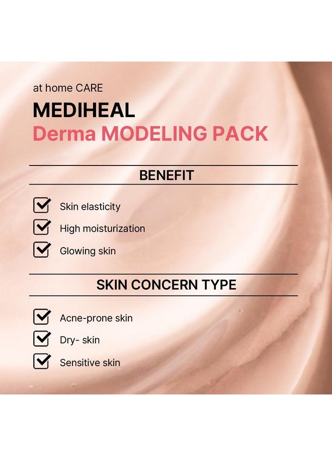 MEDIHEAL - Derma Modeling Pack (Collagen) - Filling Elasticity For Glow Skin - Easy Diy Home Spa Kits, Hydrating Icy Jelly Mask For Skin Refreshment - Image 1