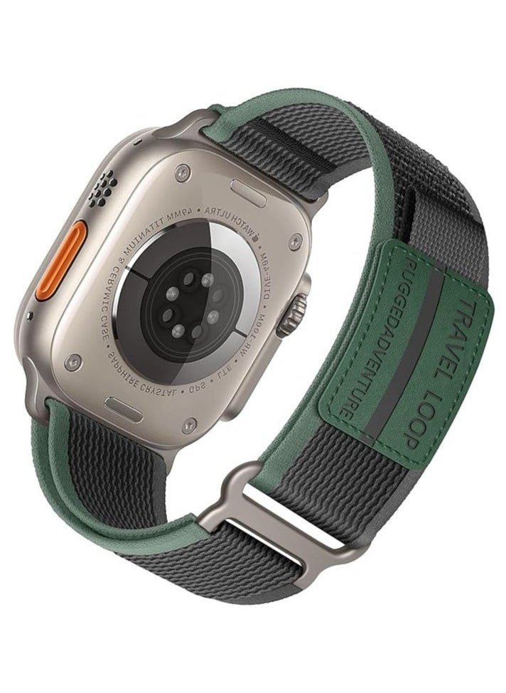 BGM - "Trail Loop Nylon Band Compatible with Apple Watch Ultra/Ultra 2 49mm, Series 10 (46mm), Series 9/8/7 (45mm), and Series 6/5/4/3/2/1 (42mm) – Lightweight, Breathable Sport Strap for Apple Watch" - Image 1