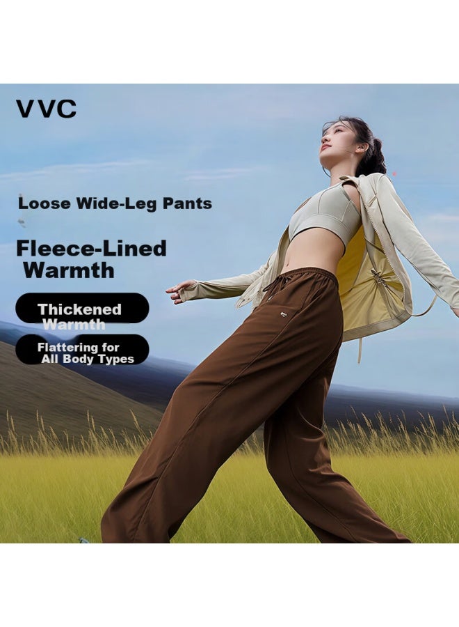 Vvc Women's Casual Warm Outdoor Hiking Cargo Pants Mocha Color L