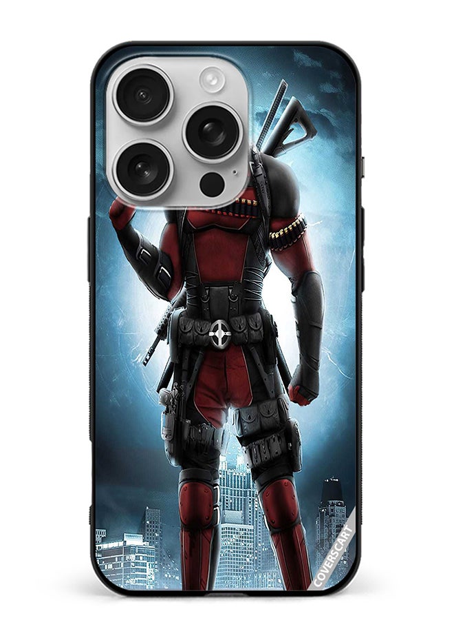 Protective Case Cover For Apple iPhone 16 Pro Max Deadpool Design Multicolour