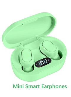 Mini Earbuds New Generation Smart Earphones TWS Bluetooth Headphones with LED Power Display HiFi Sound Quality Deep Bass Green
