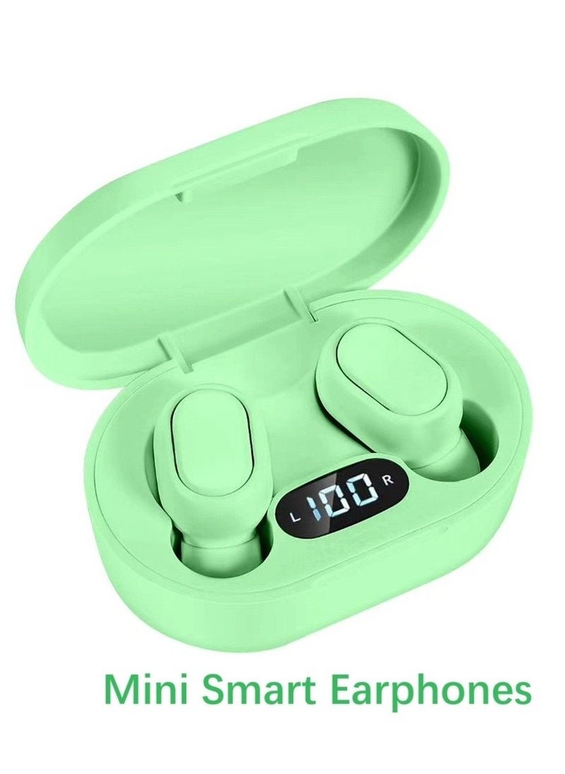 Generic - Mini Earbuds New Generation Smart Earphones TWS Bluetooth Headphones with LED Power Display HiFi Sound Quality Deep Bass Green - Image 1