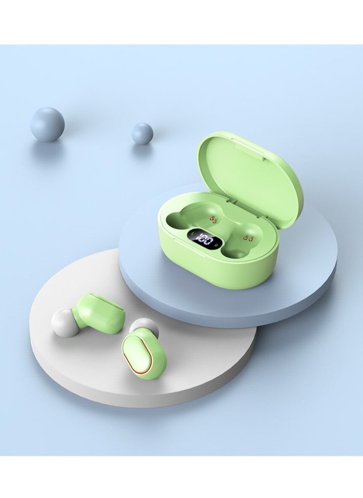 Generic - Mini Earbuds New Generation Smart Earphones TWS Bluetooth Headphones with LED Power Display HiFi Sound Quality Deep Bass Green - Image 1