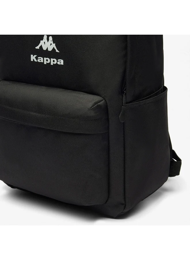 Kappa Boys Logo Print School Backpack with Adjustable Straps and Zip Closure - 29x15x42 cm