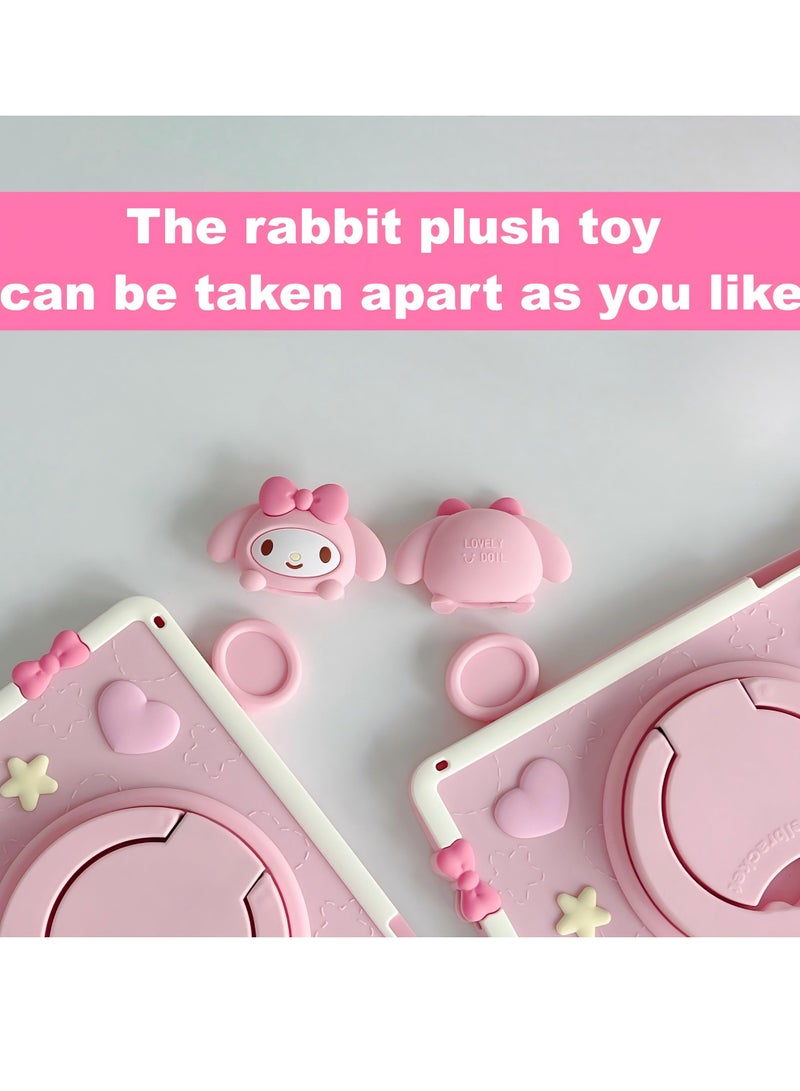 Cartoon Kids Case for HONOR Pad X8a/X9 11-Inch 2024, Portable Handle Stand, Kids Friendly Soft Silicone Adjustable Stand Shockproof Cover for HONOR Pad X8a/X9 11-Inch 2024 - Image 3