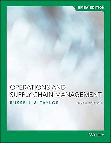 Operations And Supply Chain Management 