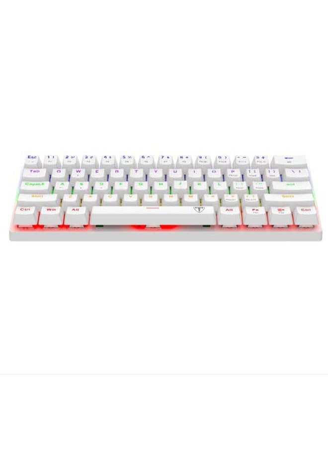 Rock Pow - 61 keys RGB Backlit Wired Mechanical Gaming Keyboard Mini Keyboard Waterproof for PC/Mac Gamer - Image 1