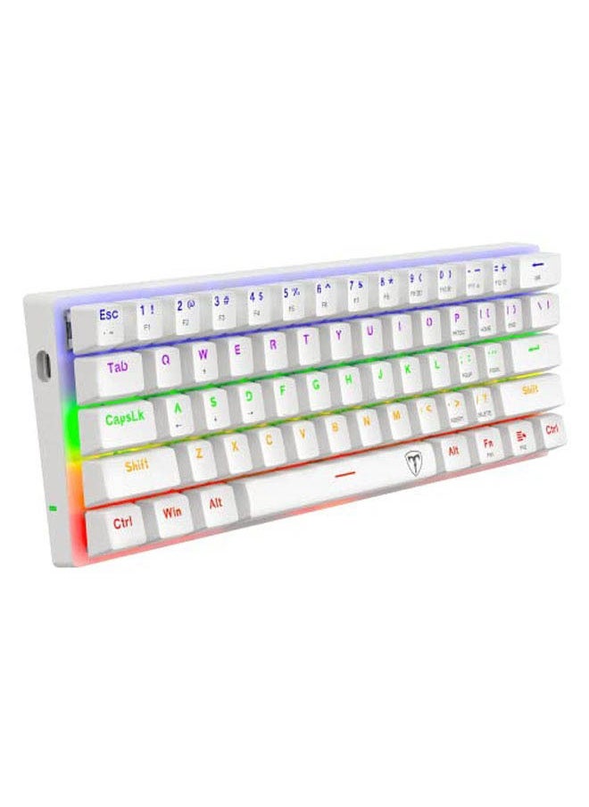 Rock Pow - 61 keys RGB Backlit Wired Mechanical Gaming Keyboard Mini Keyboard Waterproof for PC/Mac Gamer - Image 1