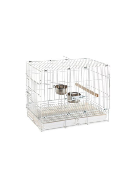 Prevue Pet Products Travel Bird Cage 1305 White, 20-Inch by 12-1/2-Inch by 15-1/2-Inch