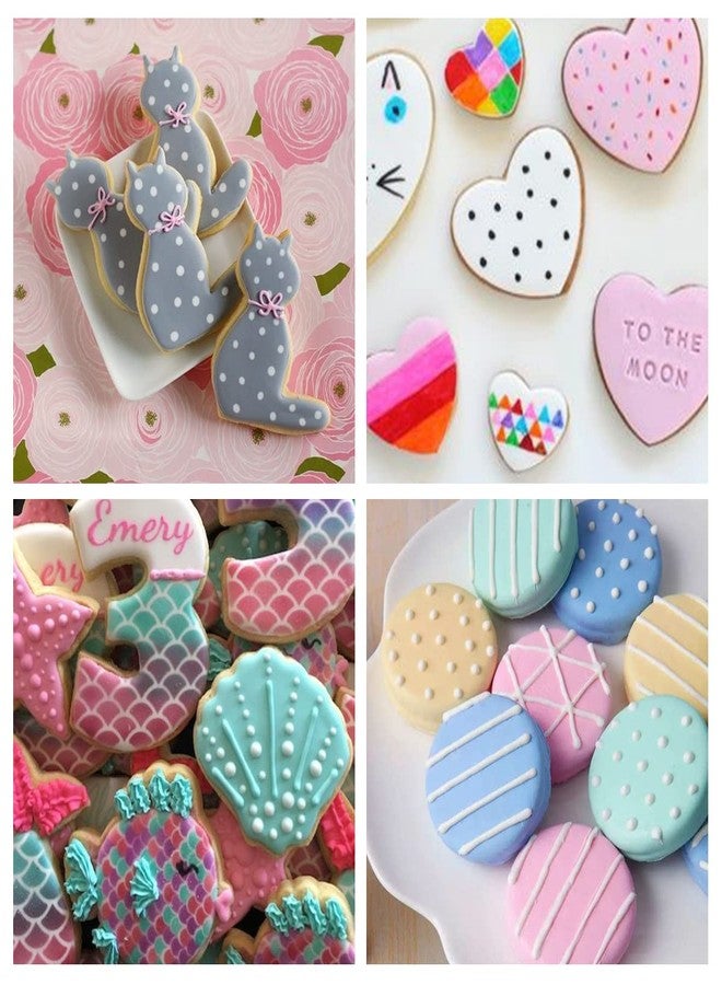 CODOHI Cookie Stencils for Royal Icing Cookies Sugar Cookie, 16 Pcs 6x6in Reusable Plastic Biscuit Cake Stencils with Checkered Star Heart Dog Paw Shapes for Airbrush Baking Craft Drawing DIY Art Decor - Image 5