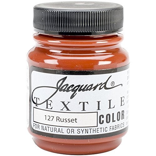 Jacquard Textile Paint 225 Oz Russet for Clothes Furniture Upholstery Shoes or Tote Bags Indoor Outdoor