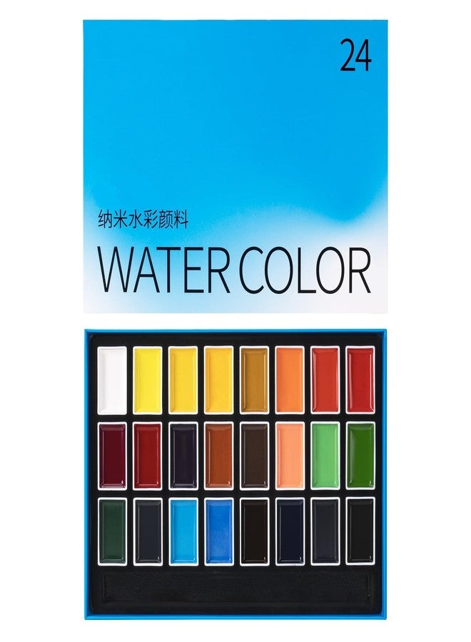 Lightwish 24-Color Watercolor Paint Set - Professional Quality Watercolor Pigment with Full Pans, Ideal for Artists, Illustrators, and Crafters, Vivid Colors for Painting Projects - Image 1