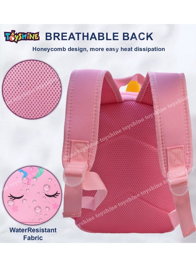 Toyshine Toyshine Fun Animals Unicorn Backpacks for Kids Girls Boys Cute Toddler Backpack Preschool Nursery Travel Bag - Mini Size - Pink - Image 2