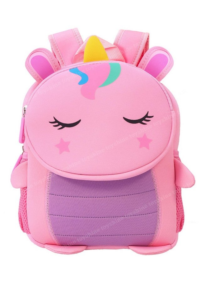 Toyshine Toyshine Fun Animals Unicorn Backpacks for Kids Girls Boys Cute Toddler Backpack Preschool Nursery Travel Bag - Mini Size - Pink - Image 1
