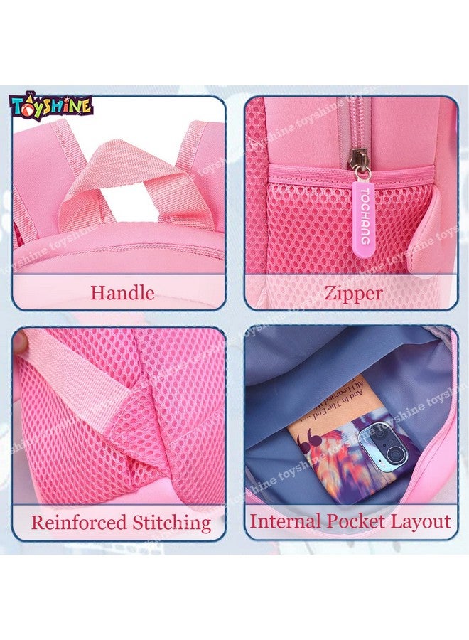 Toyshine Toyshine Fun Animals Unicorn Backpacks for Kids Girls Boys Cute Toddler Backpack Preschool Nursery Travel Bag - Mini Size - Pink - Image 4