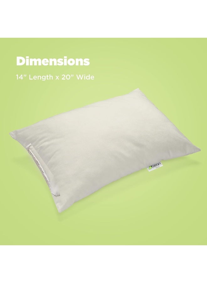 Bean Products Japanese Bed Pillow for Sleeping Organic Buckwheat Fill with Organic Cotton Fabric Soft Head Pillow EcoFriendly Breathable and Durable Sleep Aid Made in The USA 14 x 20 - Image 5
