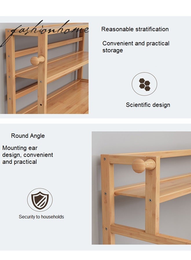 Wooden Bookshelf Office Student Stationery Organizer Magazine Holder Home Sundries Storage Shelves