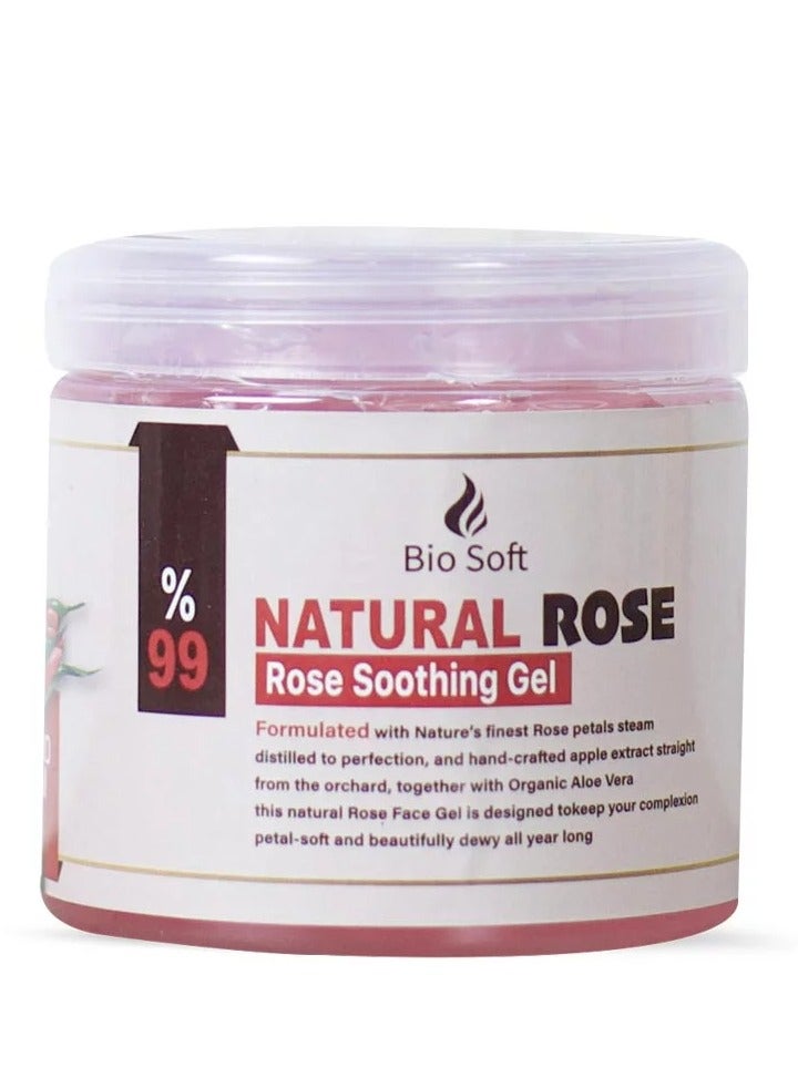 Bio Soft Natural Rose Soothing And Moisturizing Gel, 500ml